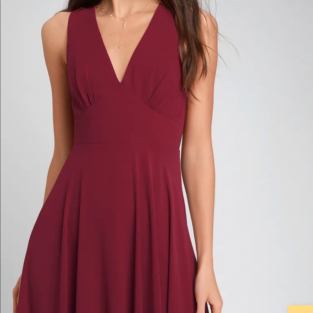 Lulus Here For Love Burgundy Sleeveless Maxi Dress